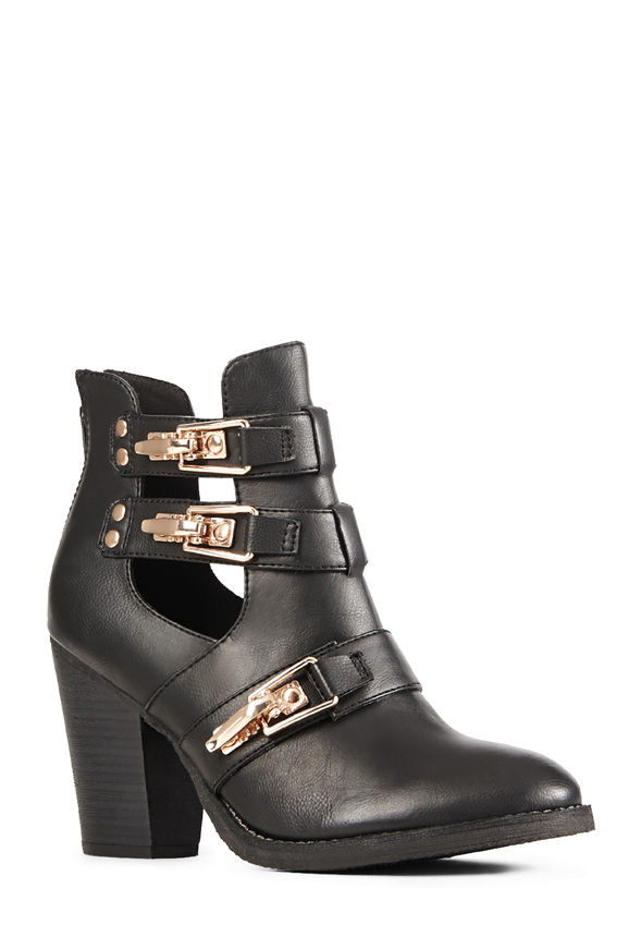 just fab cut-out zyree bootie