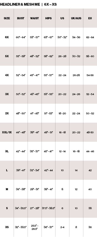 Fit Guide and Size Charts