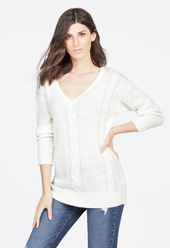 Low V Neck Sweater